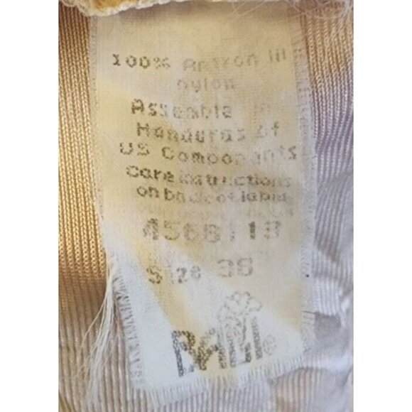 Vtg Bali Women's Sleeveless Camisole Cami Tank Lave Accents Satin Nylon Size 38 - Picture 9 of 11